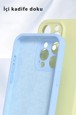 uryport Apple iPhone 16 Pro Kılıf Nano içi Kadife Silikon - Lila