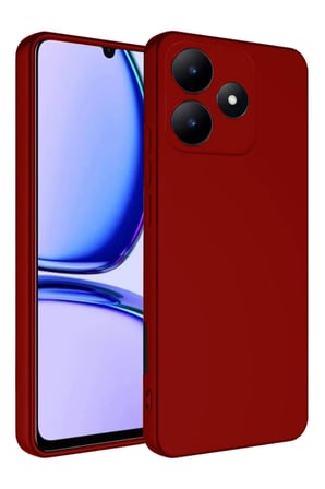 uryport Realme C61 Kılıf First Silikon - Kırmızı