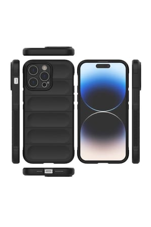 uryport Apple iPhone 16 Pro Max Kılıf Optimum Silikon - Siyah