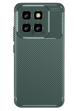 Uryport Xiaomi Mi 14T Kılıf Auto Focus Karbon Kapak - Koyu Yeşil