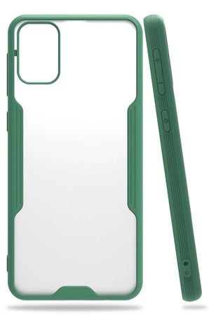 uryport Samsung Galaxy M31 Kılıf Platin Silikon - Yeşil