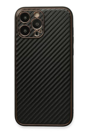 uryport Apple iPhone 13 Pro Kılıf Coco Karbon Silikon - Siyah