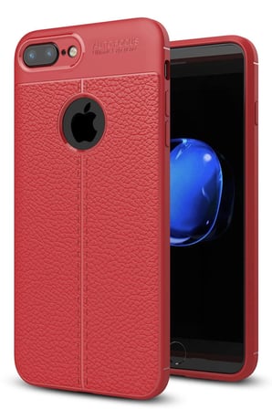uryport Apple iPhone 7 Plus Kılıf Auto Focus Kapak - Kırmızı