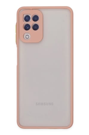 uryport Samsung Galaxy A22 Kılıf Montreal Silikon Kapak - Pembe