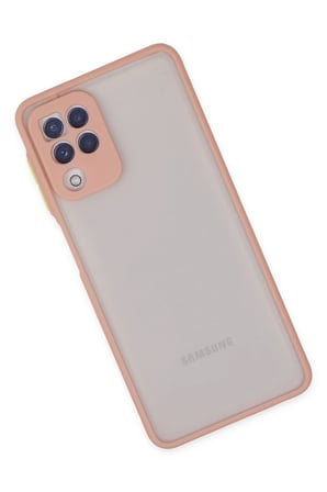 uryport Samsung Galaxy A22 Kılıf Montreal Silikon Kapak - Pembe
