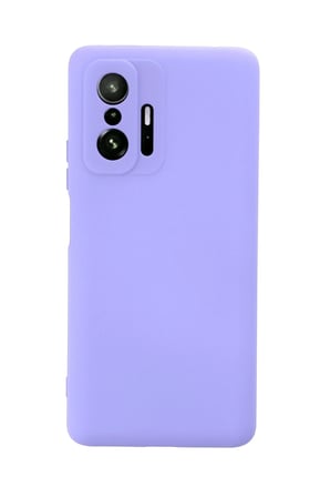 uryport Xiaomi Mi 11T Pro Kılıf Nano içi Kadife Silikon - Lila