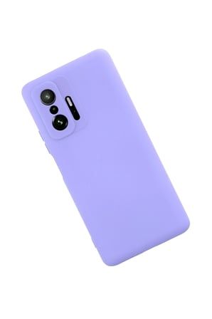 uryport Xiaomi Mi 11T Pro Kılıf Nano içi Kadife Silikon - Lila