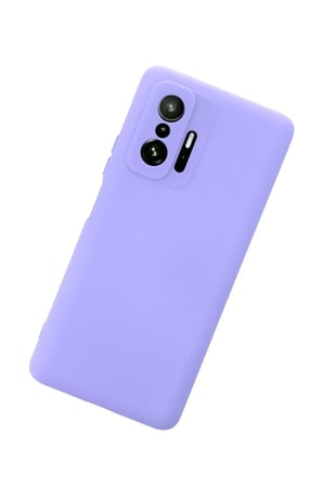 uryport Xiaomi Mi 11T Pro Kılıf Nano içi Kadife Silikon - Lila