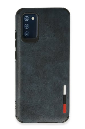 uryport Samsung Galaxy A03S Kılıf Loop Deri Silikon - Lacivert