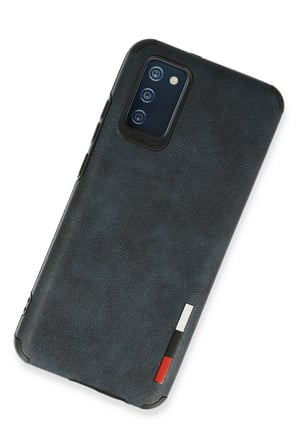 uryport Samsung Galaxy A03S Kılıf Loop Deri Silikon - Lacivert