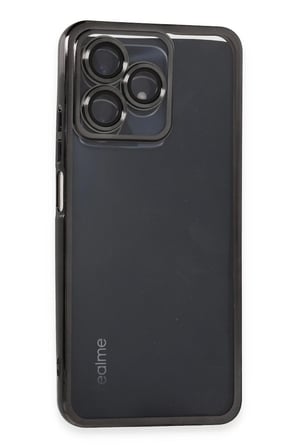 uryport Realme C53 Kılıf Razer Lensli Silikon - Siyah