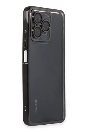 uryport Realme C53 Kılıf Razer Lensli Silikon - Siyah