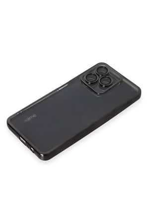 uryport Realme C53 Kılıf Razer Lensli Silikon - Siyah