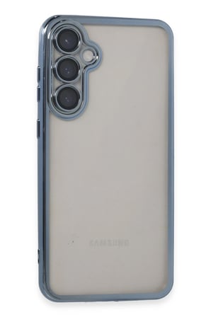uryport Samsung Galaxy S23 FE Kılıf Razer Lensli Silikon - Açık Mavi