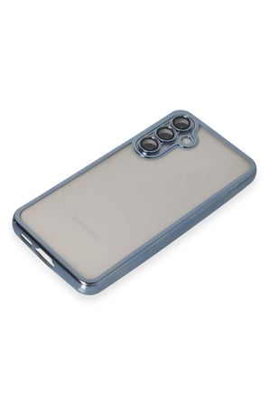 uryport Samsung Galaxy S23 FE Kılıf Razer Lensli Silikon - Açık Mavi