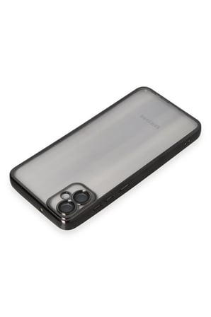 uryport Samsung Galaxy A05 Kılıf Razer Lensli Silikon - Siyah