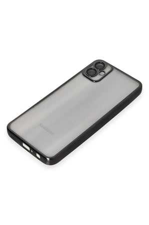 uryport Samsung Galaxy A05 Kılıf Razer Lensli Silikon - Siyah