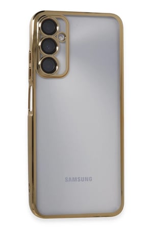 uryport Samsung Galaxy A05S Kılıf Razer Lensli Silikon - Gold