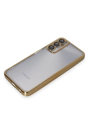 uryport Samsung Galaxy A05S Kılıf Razer Lensli Silikon - Gold