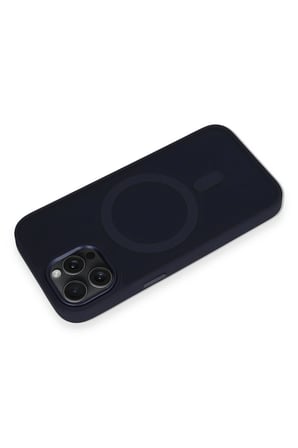 uryport Apple iPhone 15 Pro Kılıf Oslo Magsafe Kapak - Lacivert