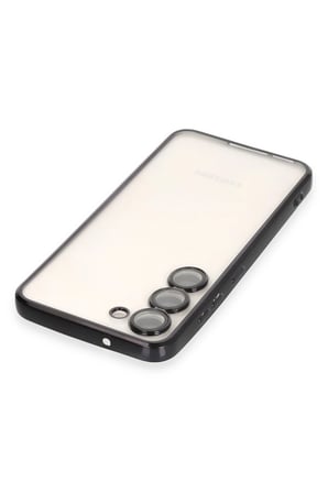 uryport Samsung Galaxy S23 Kılıf Razer Lensli Silikon - Siyah