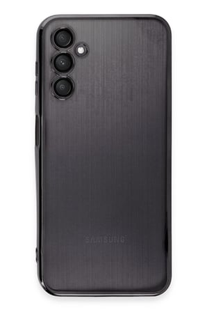 uryport Samsung Galaxy A14 4G Kılıf Razer Lensli Silikon - Siyah