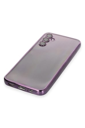 uryport Samsung Galaxy A14 4G Kılıf Razer Lensli Silikon - Mor
