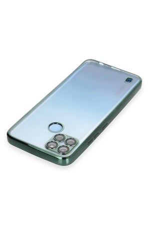 uryport Realme C25Y Kılıf Razer Lensli Silikon - Yeşil