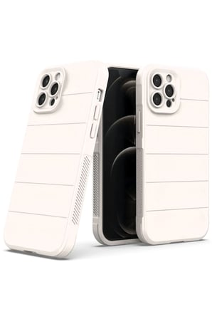 uryport Apple iPhone 12 Pro Kılıf Optimum Silikon - Krem