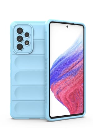uryport Samsung Galaxy A53 5G Kılıf Optimum Silikon - Sky Blue