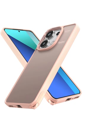 uryport Xiaomi Redmi Note 13 Pro 4G Kılıf Elegant Kapak - Pudra