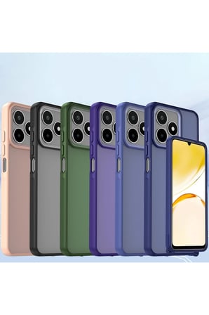 uryport Realme C53 Kılıf Elegant Kapak - Derin Mor