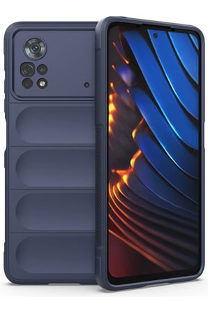 uryport Xiaomi Poco X4 Pro 5G Kılıf Optimum Silikon - Lacivert