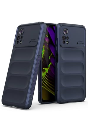 uryport Xiaomi Poco X4 Pro 5G Kılıf Optimum Silikon - Lacivert