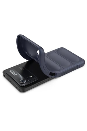 uryport Xiaomi Poco X4 Pro 5G Kılıf Optimum Silikon - Lacivert