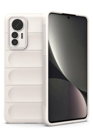 uryport Xiaomi Mi 12 Lite Kılıf Optimum Silikon - Krem