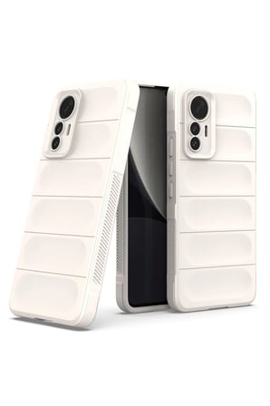 uryport Xiaomi Mi 12 Lite Kılıf Optimum Silikon - Krem