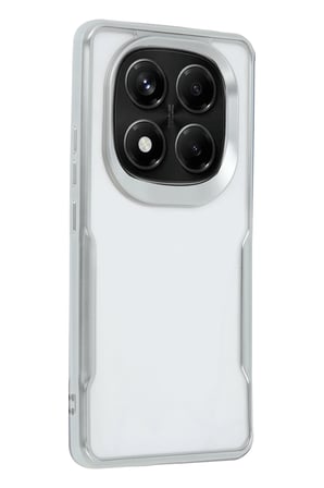 uryport Xiaomi Redmi Note 14 Pro Plus Kılıf Boyi Silikon Kapak - Gümüş