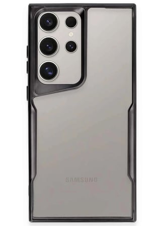 uryport Samsung Galaxy S25 Ultra Kılıf Boyi Silikon Kapak - Siyah
