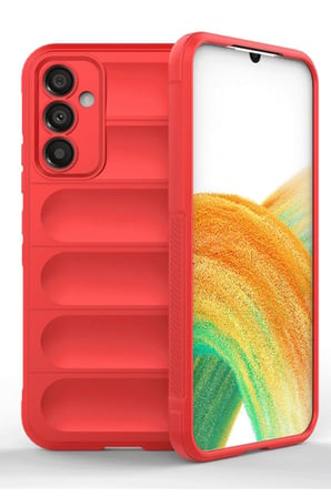 uryport Samsung A36 Kılıf Optimum Silikon - Kırmızı