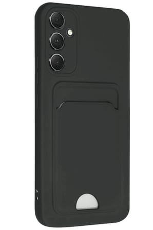 uryport Samsung Galaxy A16 5G Kılıf Kelvin Kartvizitli Silikon - Siyah