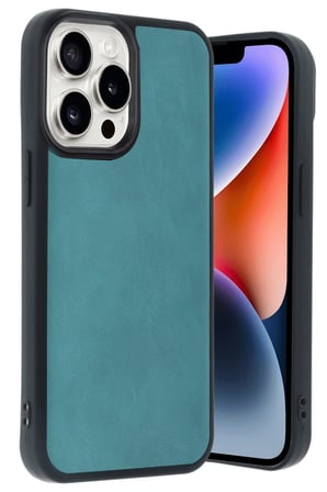 uryport Apple iPhone 14 Pro Max Kılıf Aras Deri Kapak - Açık Yeşil
