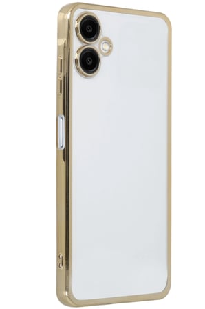 uryport Samsung Galaxy A06 Kılıf Razer Lensli Silikon - Gold
