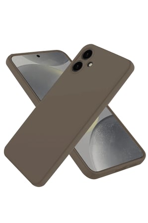 uryport Samsung Galaxy A06 Kılıf First Silikon - Kahverengi