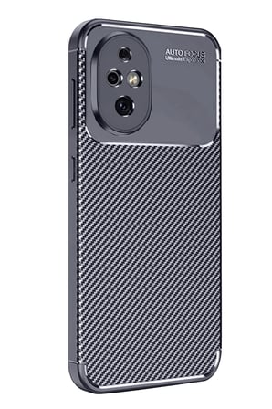Uryport Honor 200 Kılıf Auto Focus Karbon Kapak - Lacivert