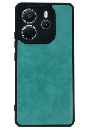 uryport Xiaomi Redmi Note 14 4G Kılıf Aras Deri Kapak - Açık Yeşil
