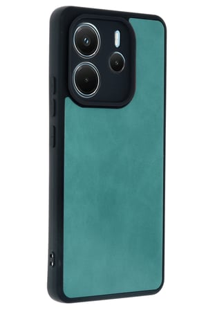 uryport Xiaomi Redmi Note 14 4G Kılıf Aras Deri Kapak - Açık Yeşil
