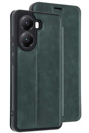 uryport Xiaomi Poco X7 Pro Kılıf Flip Cover - Koyu Yeşil
