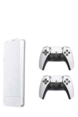 Game Box 3D Çift Oyun Kollu 4K HD Ekran 20000'den Fazla Oyun Seçeneği 2.4G Kablosuz