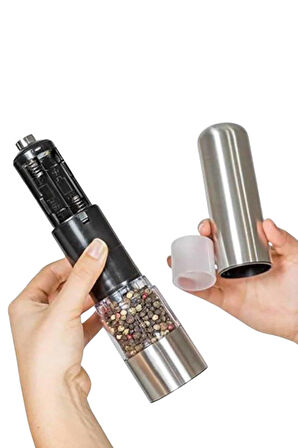 Baharat Öğütücü Otomatik Ayarlanabilir Tuz Karabiber Baharat Değirmeni